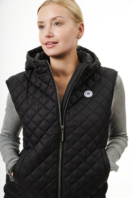 Devon Vegan Down Vest | Black