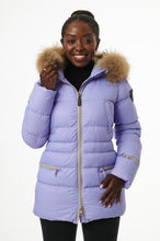 Load image into Gallery viewer, Earth Spirit Long Down Jacket | Lavender/Linen
