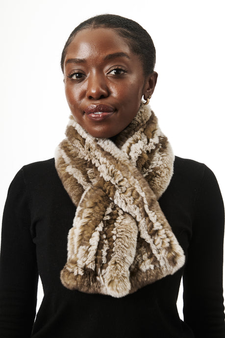 Ella Scarf I Taupe Snowtop 2