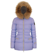 Load image into Gallery viewer, Earth Spirit Long Down Jacket | Lavender/Linen
