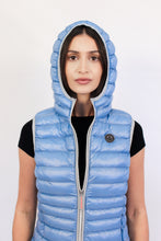 Load image into Gallery viewer, Arwen Vegan Down Vest  | Retro Blue
