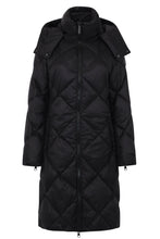 Load image into Gallery viewer, Saga Long Vegan Down Coat | Black
