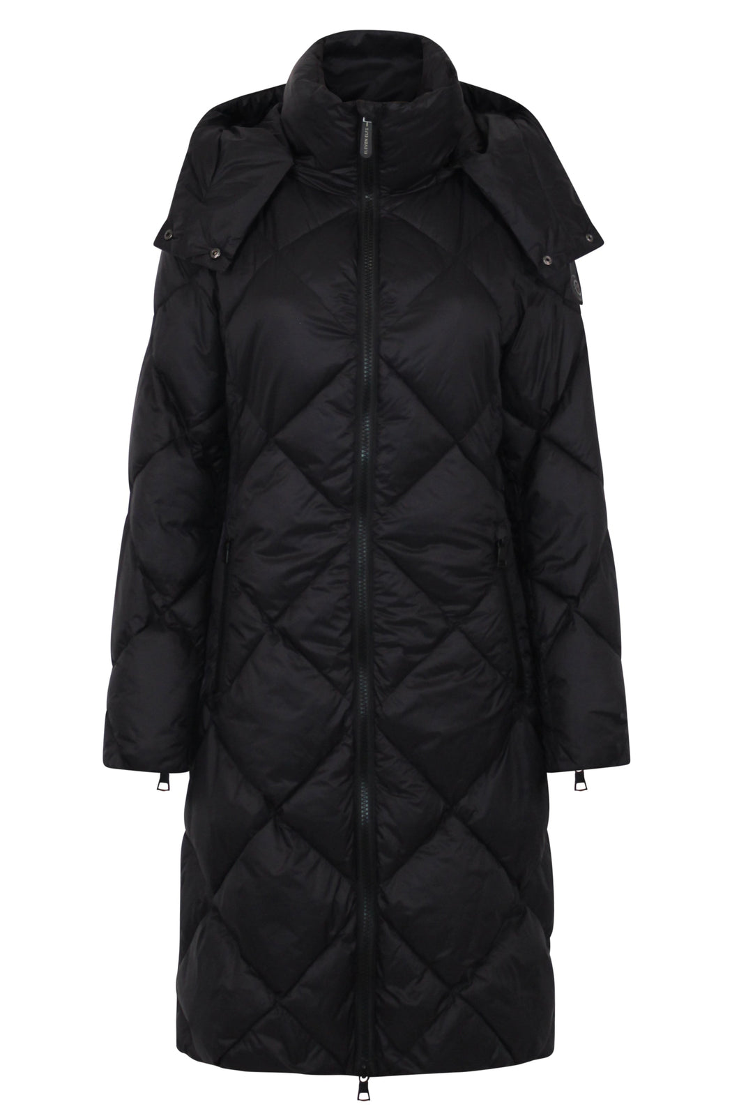 Saga Long Vegan Down Coat | Black