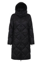 Load image into Gallery viewer, Saga Long Vegan Down Coat | Black
