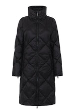 Load image into Gallery viewer, Saga Long Vegan Down Coat | Black
