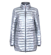 Load image into Gallery viewer, Shannon Vegan Down Coat | Metallic Silver
