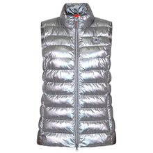 Load image into Gallery viewer, Melian Short Vegan Down Vest | Metallic Silver
