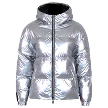 Load image into Gallery viewer, Soley Vegan Down 2 in 1 Jacket | Metallic Silver
