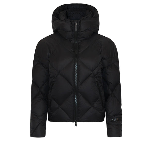 Zoe Down Bomber Jacket | Black