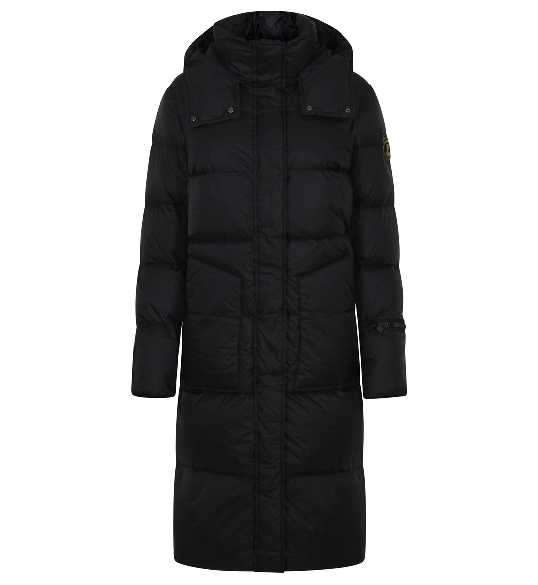 Fria Long Down Coat | Black