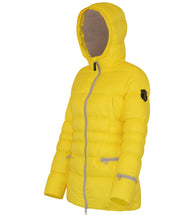 Load image into Gallery viewer, Earth Spirit Long Down Jacket | Bumblebee &amp; Linen
