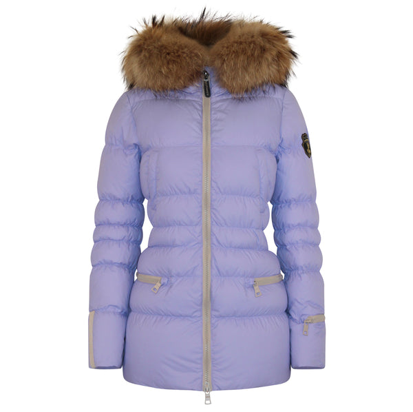 Earth Spirit Long Down Jacket | Lavender/Linen