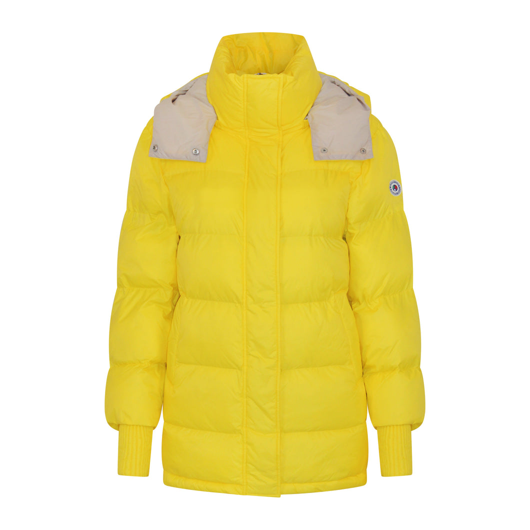 Odelle Vegan Down Jacket | Bumblebee & Linen