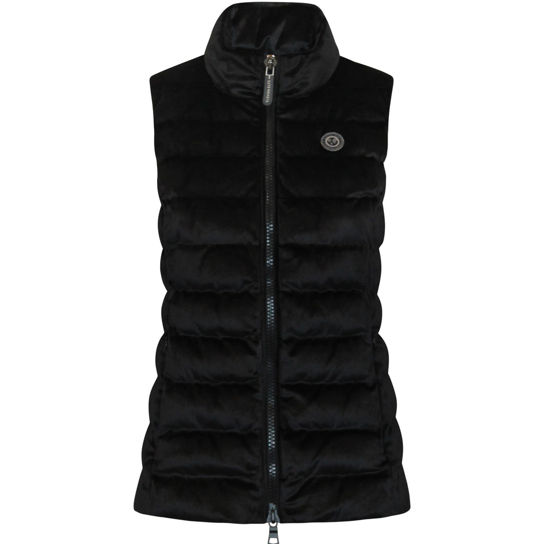 Melian Short Vegan Down Vest | Black Velvet
