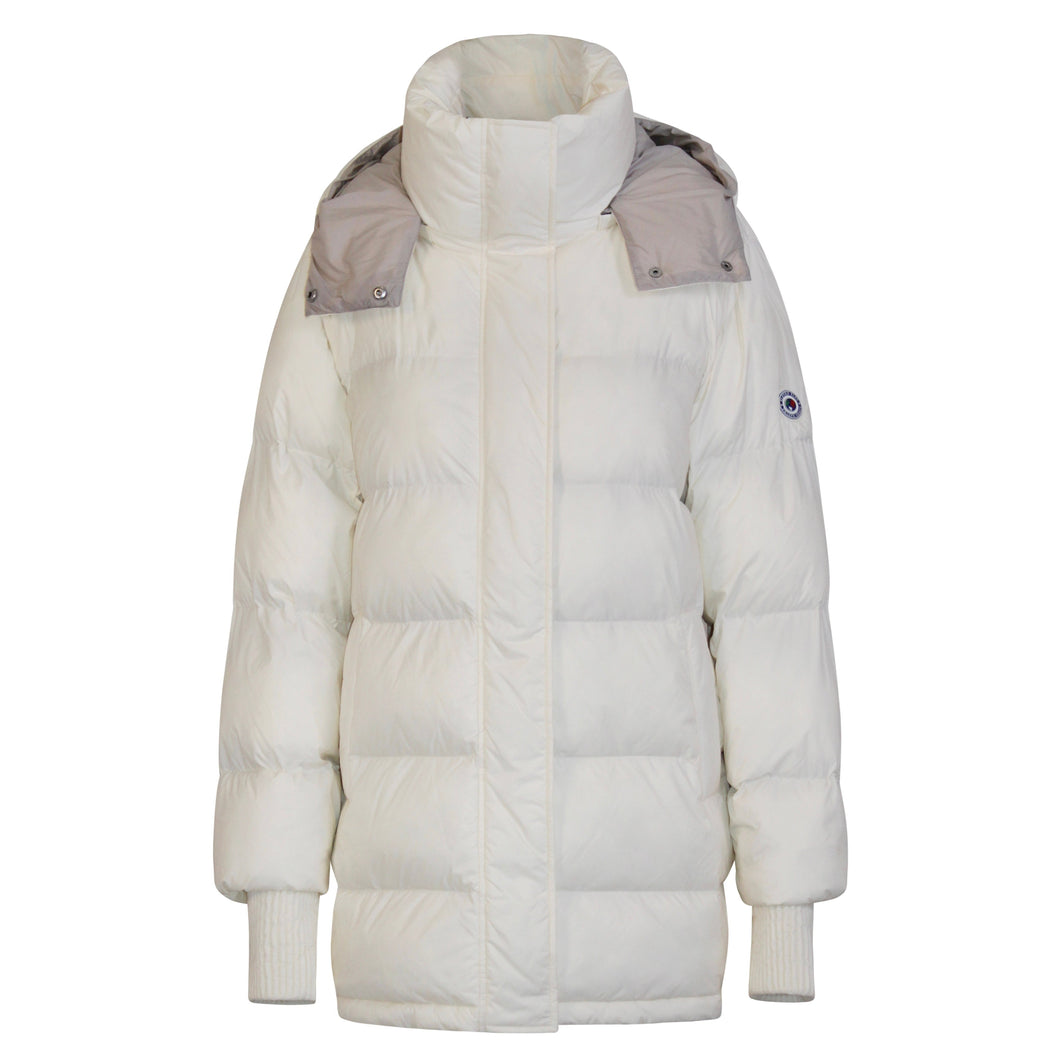 Odelle Vegan Down Jacket | Off White & Linen