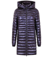 Load image into Gallery viewer, Julie Vegan Down Coat | Aubergine
