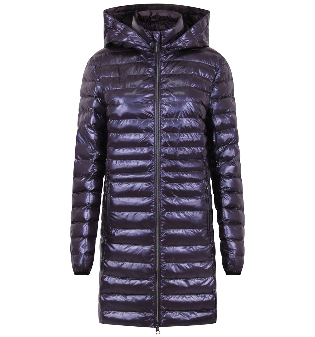 Julie Vegan Down Coat | Aubergine