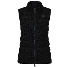 Load image into Gallery viewer, Melian Vegan Down Vest | Black Leopard
