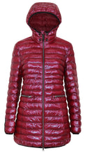 Load image into Gallery viewer, Shannon Vegan Down Coat | Dark Lipstick
