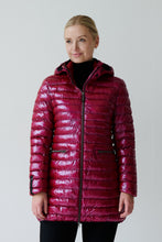 Load image into Gallery viewer, Shannon Vegan Down Jacket | Dark Lipstick

