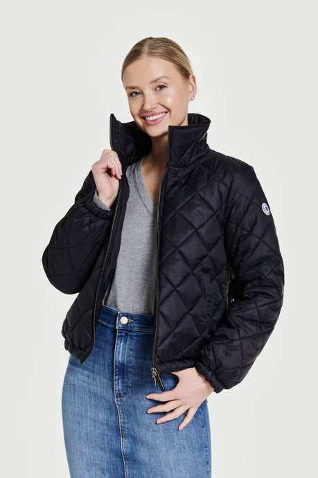 Stella Vegan Down Bomber | Black