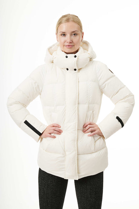 Thora Long Down Jacket | White