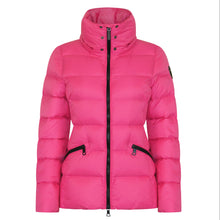 Load image into Gallery viewer, Eira Short Down Jacket | Rose Pink &amp; Black
