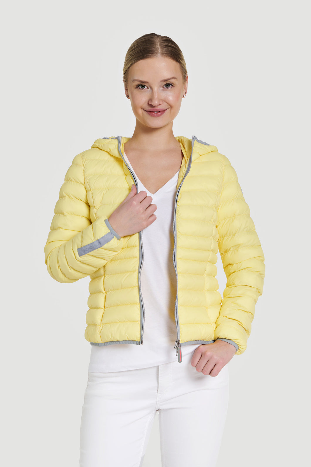 Elfy Vegan Down Short Jacket | Limone