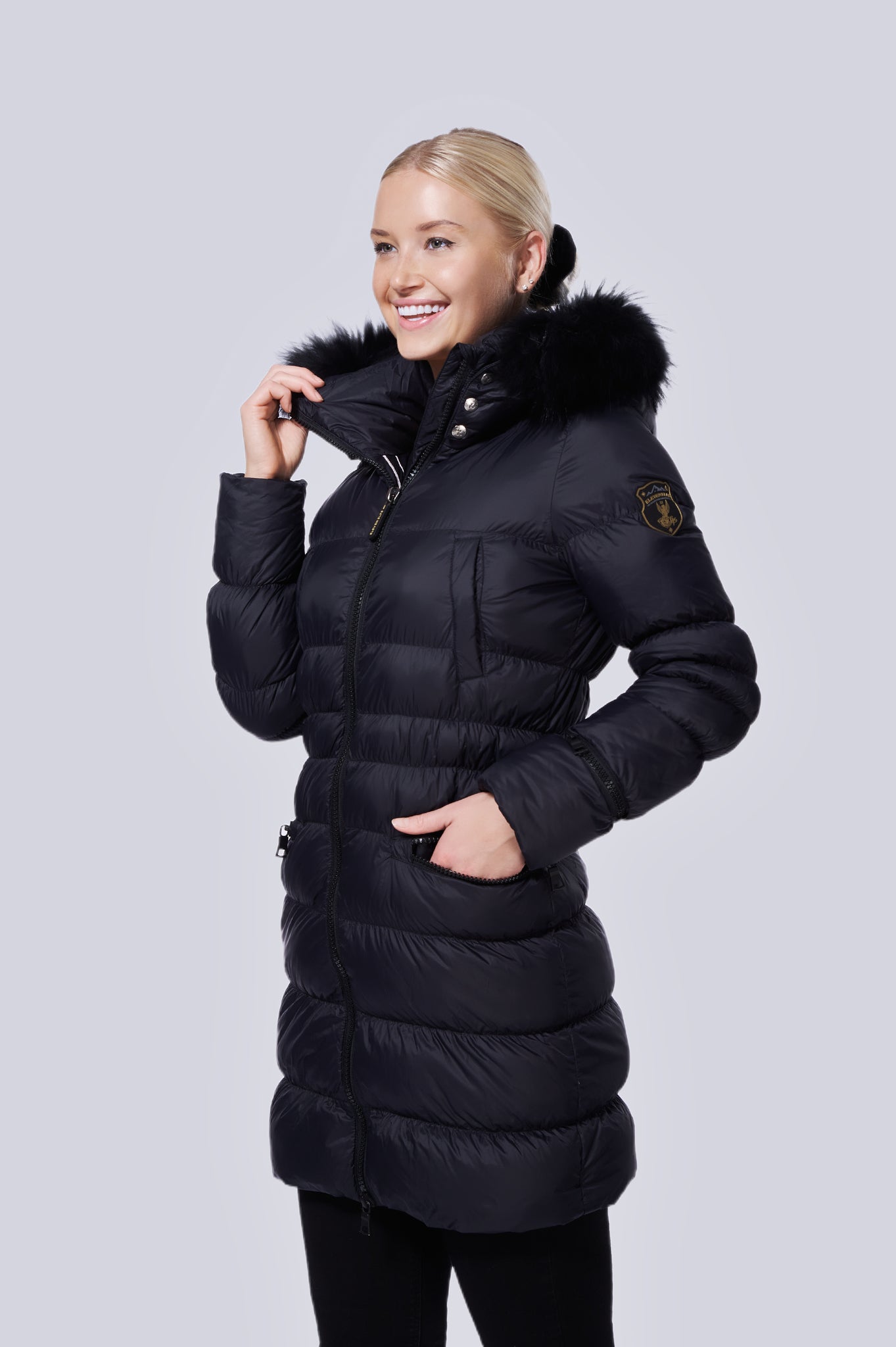 Frost Long Down Jacket Black Eleven Elfs