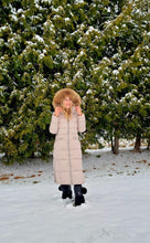Load image into Gallery viewer, Iclyn Long Down Coat | Linen 5
