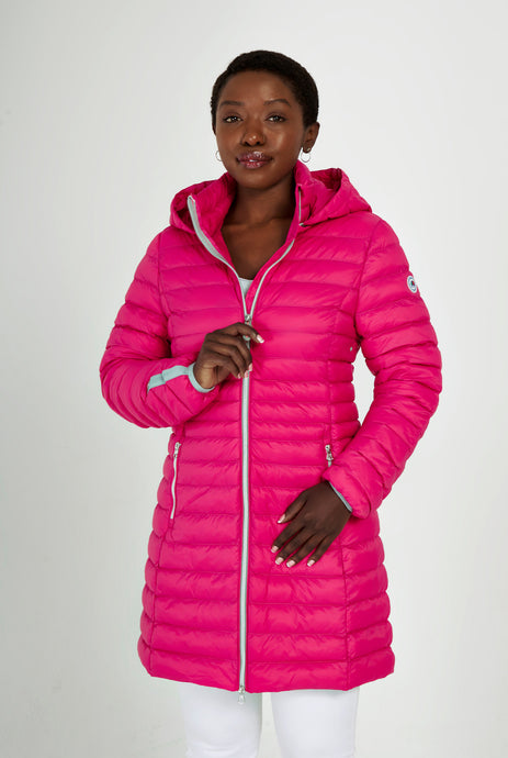 Julie Vegan Down Coat | Rose Pink