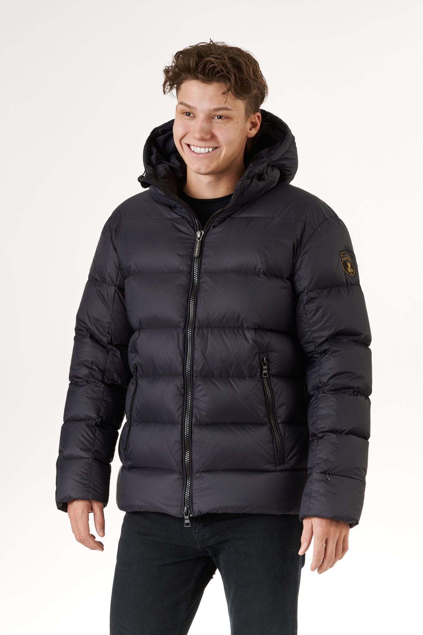 Mason Short Down Jacket Black Eleven Elfs